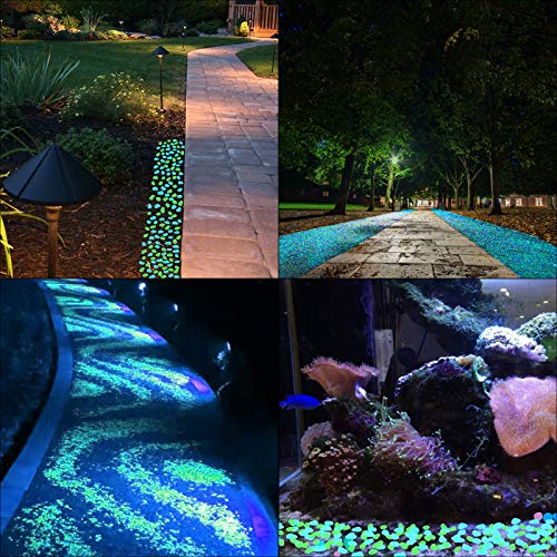1 pezzo BanboYohi Resina ciottoli luminosi colorati Multi-color pietra luminosa per acquario da giardino e acquario 